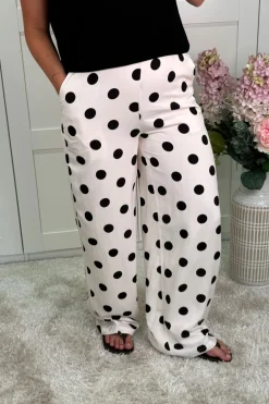A-bee Aejuiana Wide Dot Pant | Jeans, Leggings & Byxor