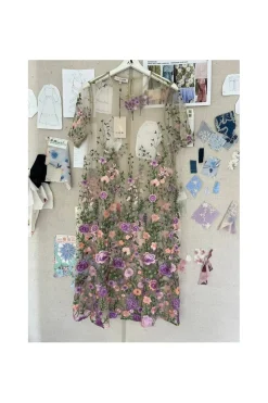 A-View Avfuschia Midi Dress AV7086 | Klänningar