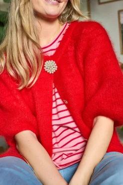 Black Colour Bcbjoerk Patent Knit Cardigan 1251 | Cardigans