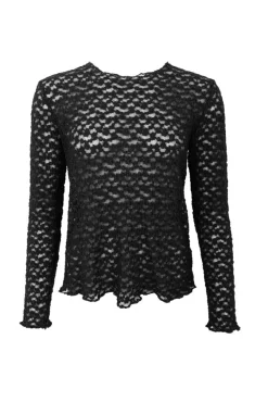 Black Colour Bcblair Ls Lace Blouse 41049 | Blusar & Skjortor