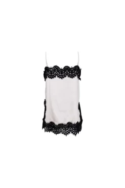 Black Colour Bcevie Lace Strap Top 41046 | T-Shirts & Toppar