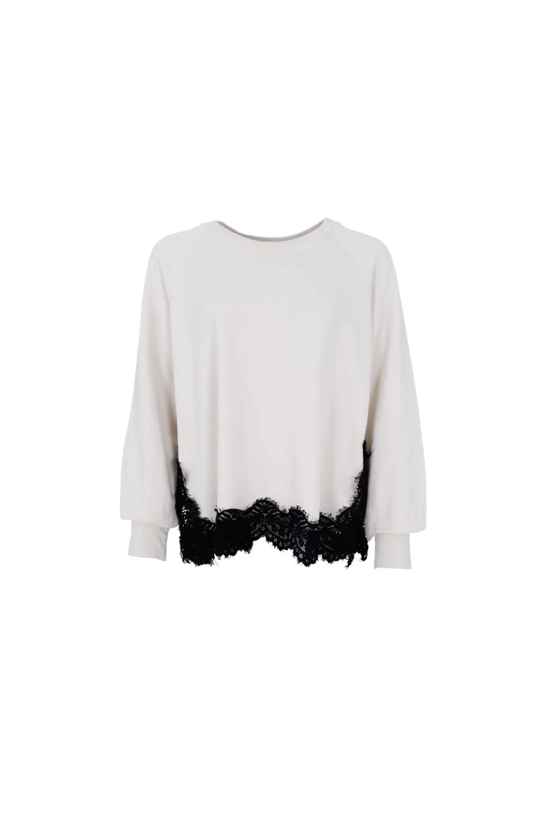 Black Colour Bcevy Lace Sweatshirt 41089 | Blusar & Skjortor