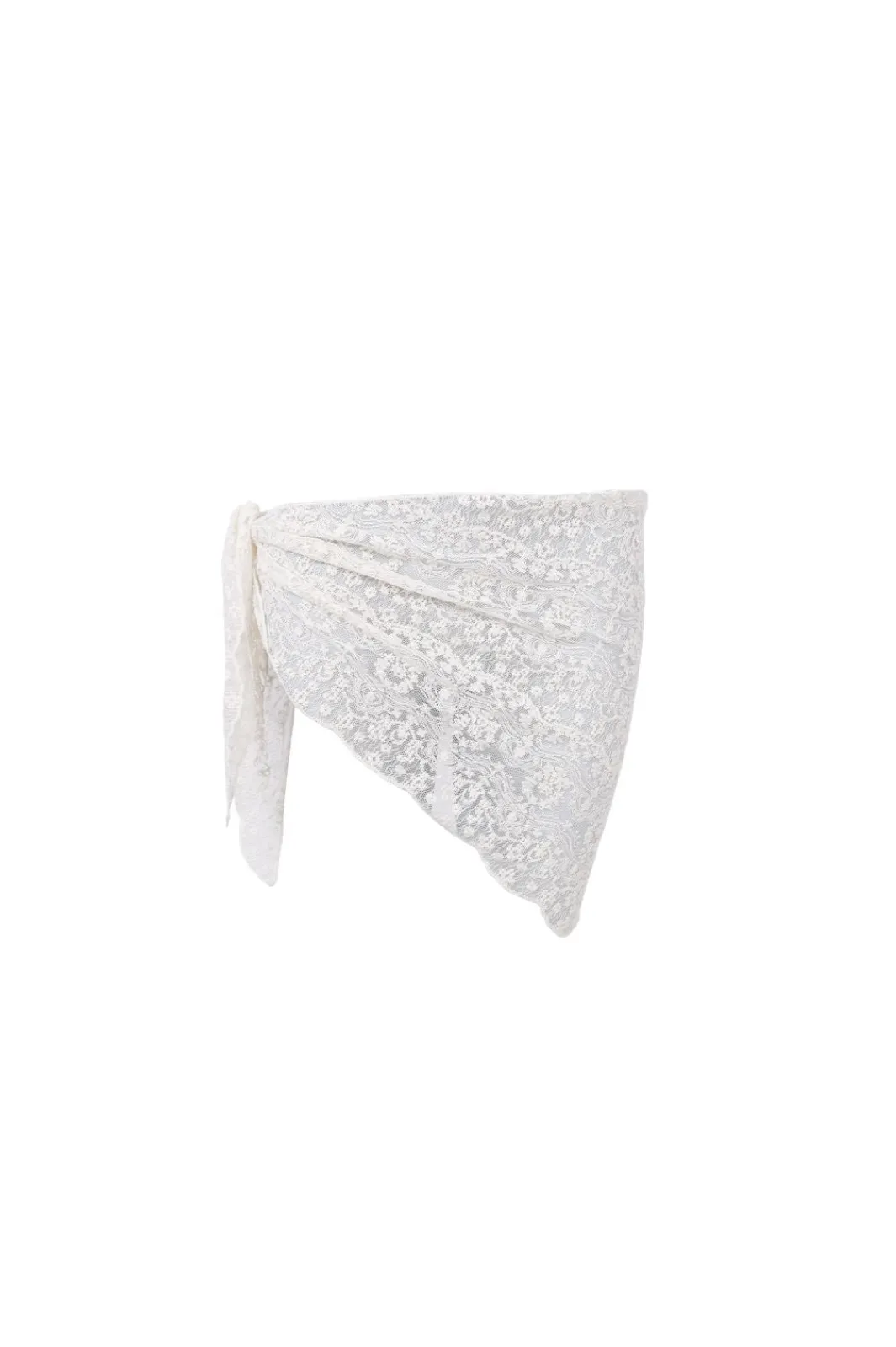 Black Colour Bcfarianna Triangle Lace Scarf 3650 | Halsdukar