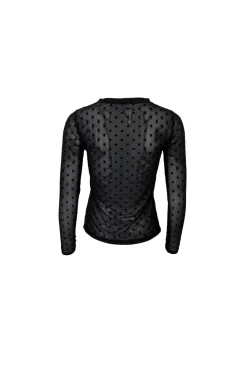 Black Colour Bcjennie Dotted Mesh Blouse | Blusar & Skjortor