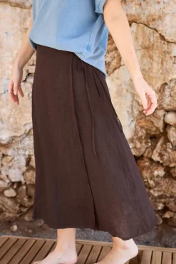 Bcmelina Linen Wrap Skirt 41103