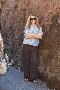 Black Colour Bcmelina Wide Linen Pant 41114 | Jeans, Leggings & Byxor