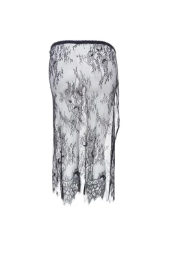 Black Colour Bcorianna Lace Tie Skirt 208424 | Kjolar