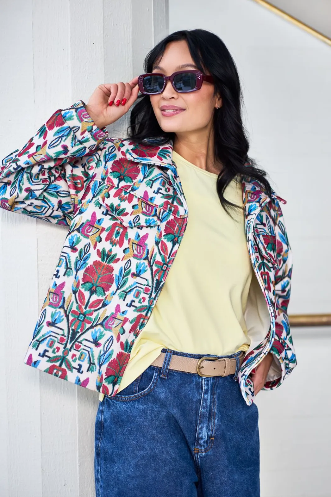 Black Colour Bcpanama Jacket 41084 | Kimono