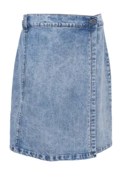 Black Colour Bcrussel Short Wrap Skirt 40862 | Kjolar