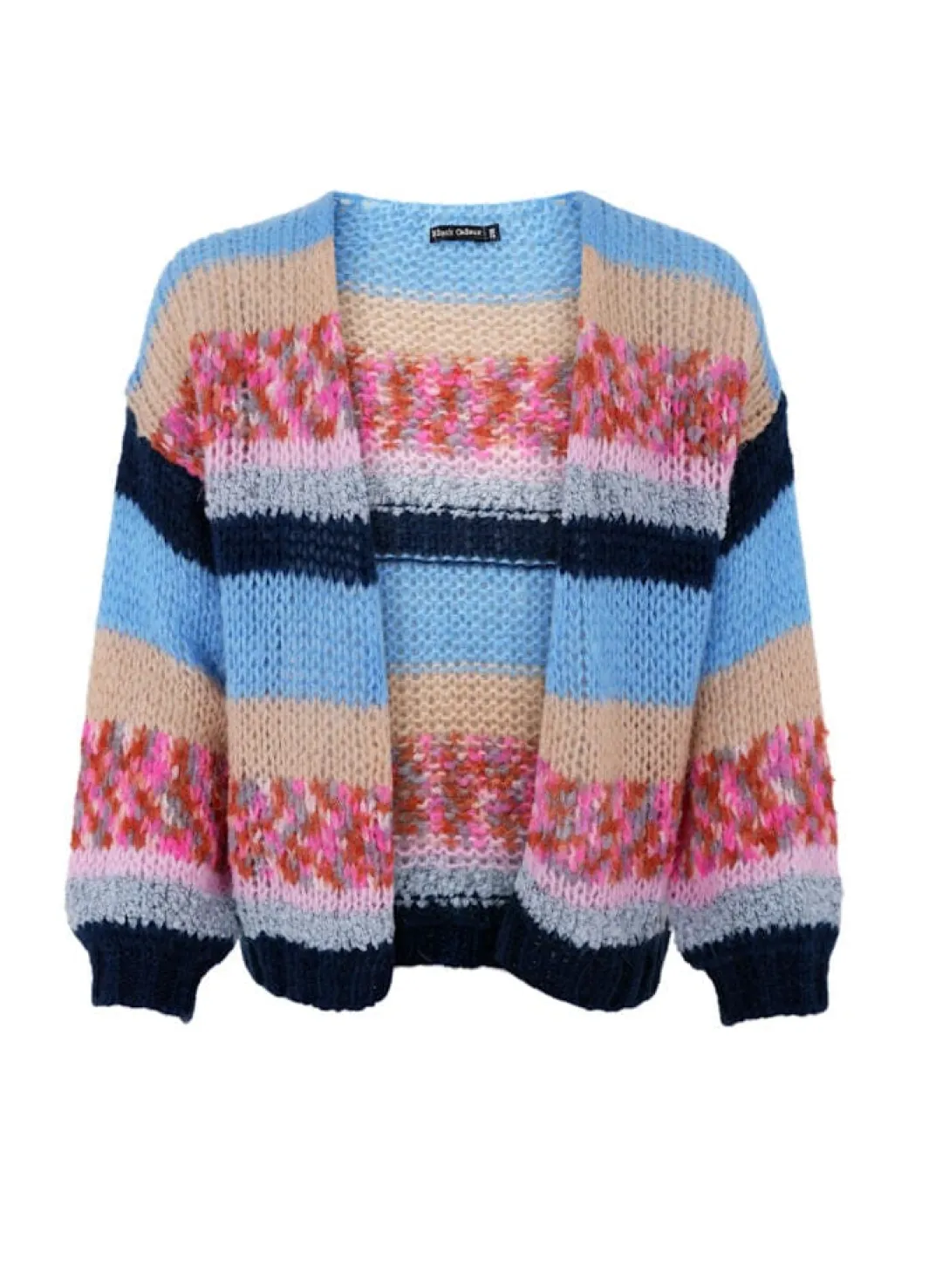 Black Colour Bcsophie Striped Cardigan 1243 | Cardigans