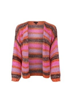 Black Colour Bctherese Striped Cardigan 1248 | Cardigans