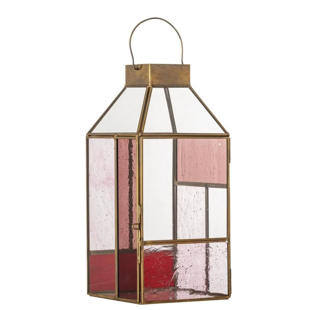 Bloomingville Bvdrew Lanterne, Rosa, Glas 82072736 | Dekorationer