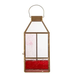 Bloomingville Bvdrew Lanterne, Rosa, Glas 82072736 | Dekorationer