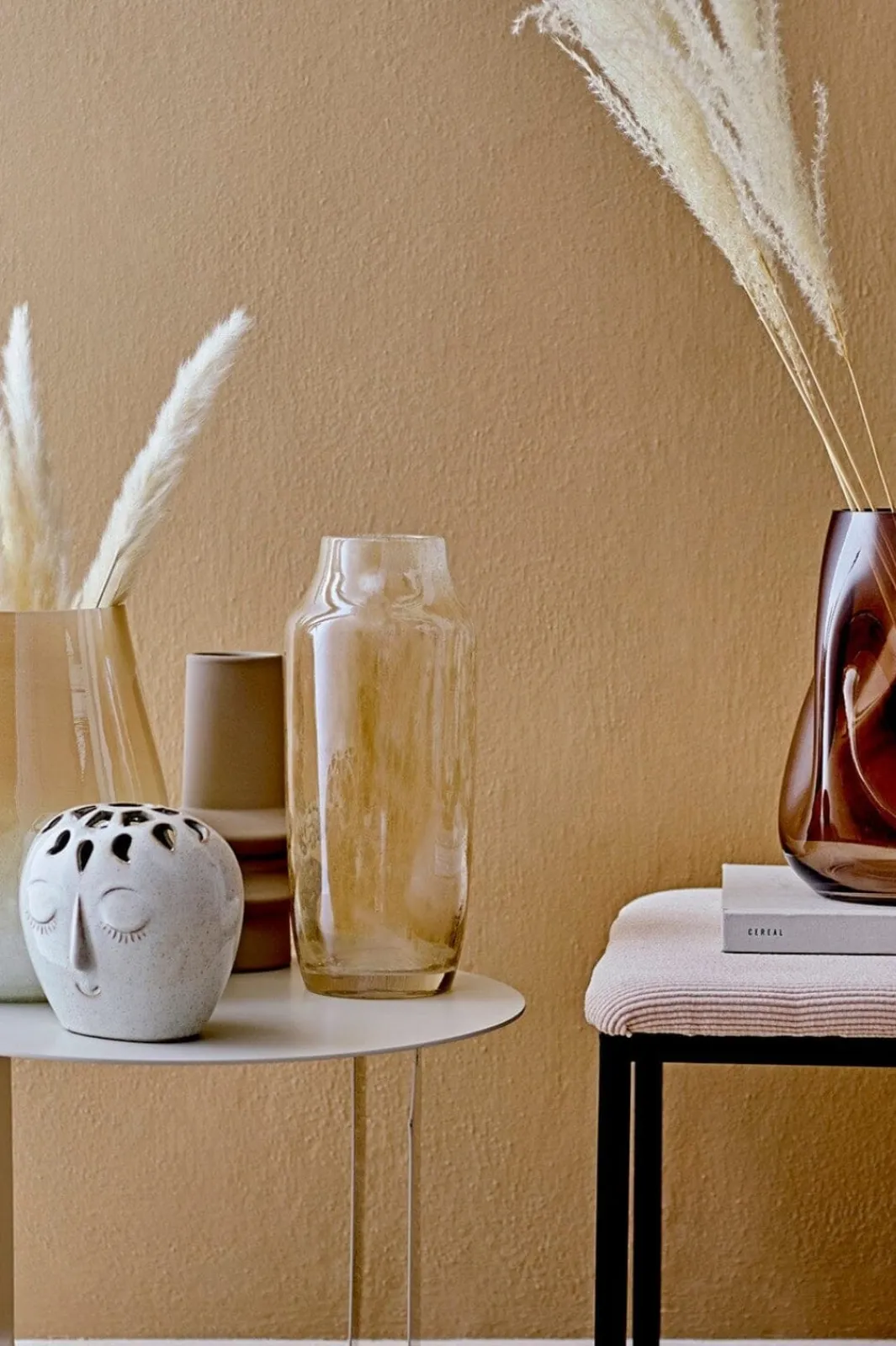 Bloomingville Bvelissa Vase, Hvid, Stentøj | Dekorationer