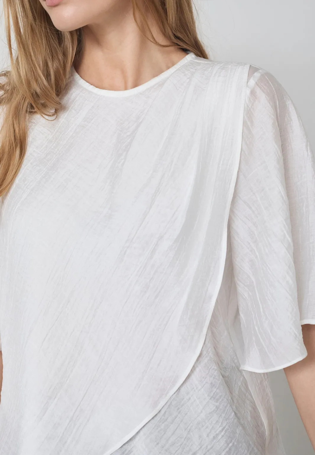 Co´Couture Connycc Drape Boue 45093 | T-Shirts & Toppar