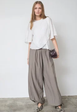 Co´Couture Connycc Drape Boue 45093 | T-Shirts & Toppar