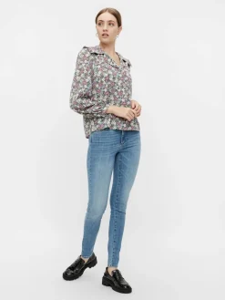 Pieces Delly Skin MW Jeans Noos | Jeans, Leggings & Byxor