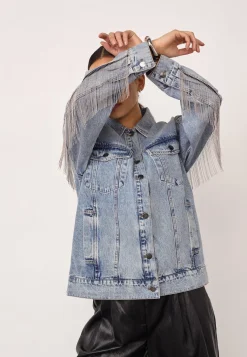 Denicecc Denim Fringe Jacket 500114