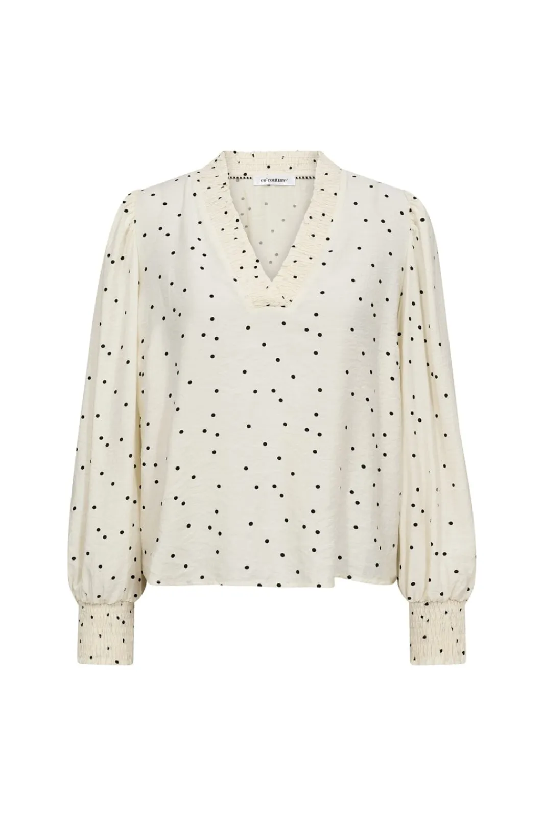 Co´Couture Diecc Dot V-Boue 45062 | Blusar & Skjortor