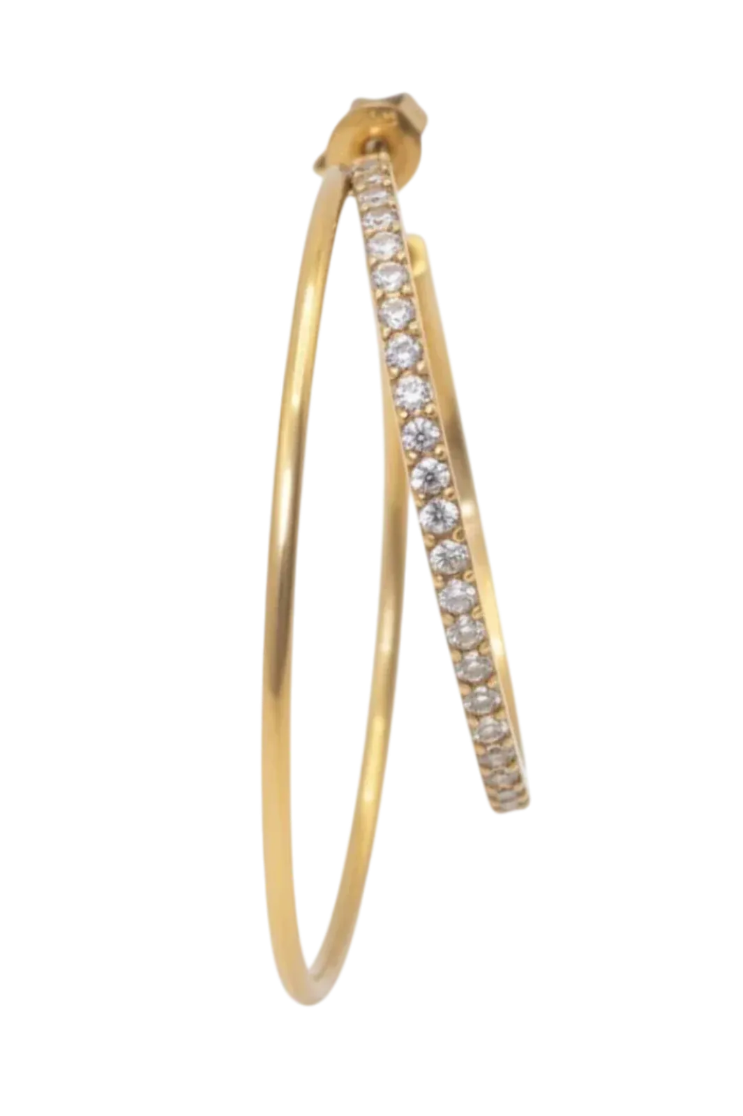 Jane Koenig Double Olympia Hoop With Stones DOHS-SS26-SS-GEFT | Örhängen