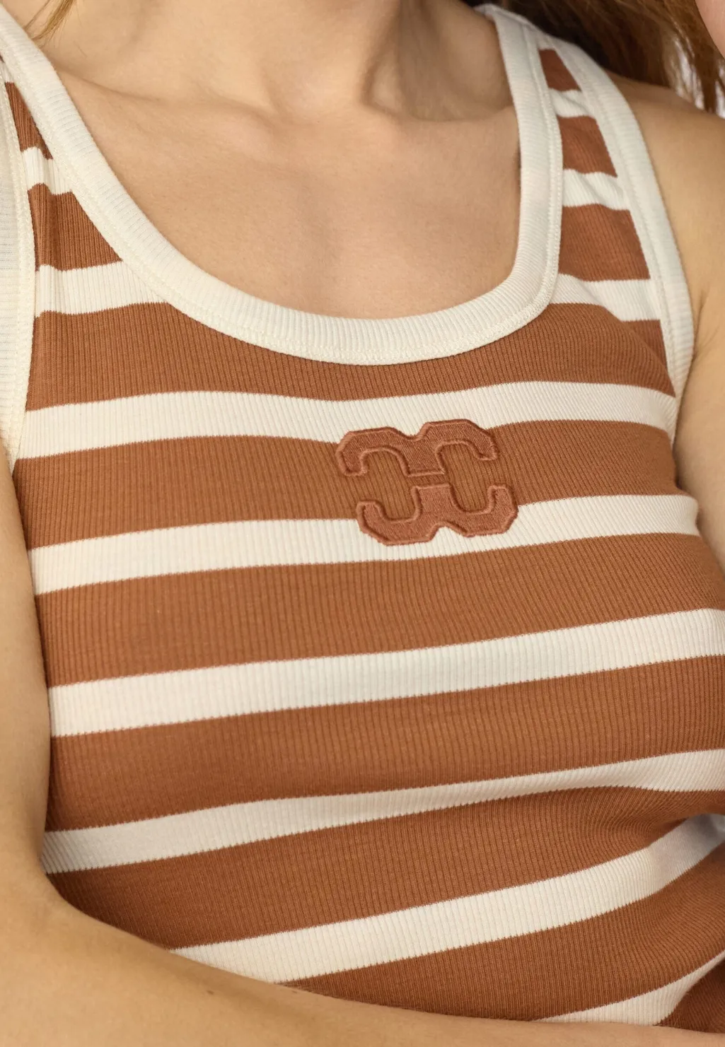 Grannycc Rib Emb. Tank Top 33207