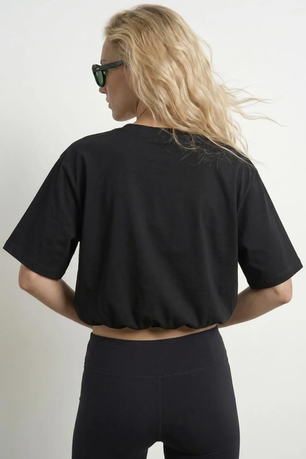 Hdina Ss Balloon Cropped T-Shirt 32000799
