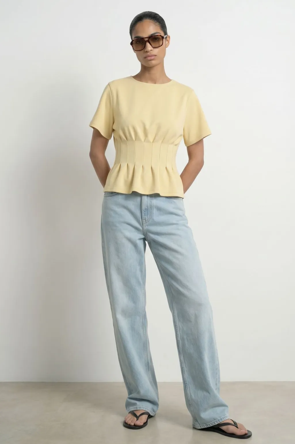 Hdsana Ss Pleated T-Shirt 32001017