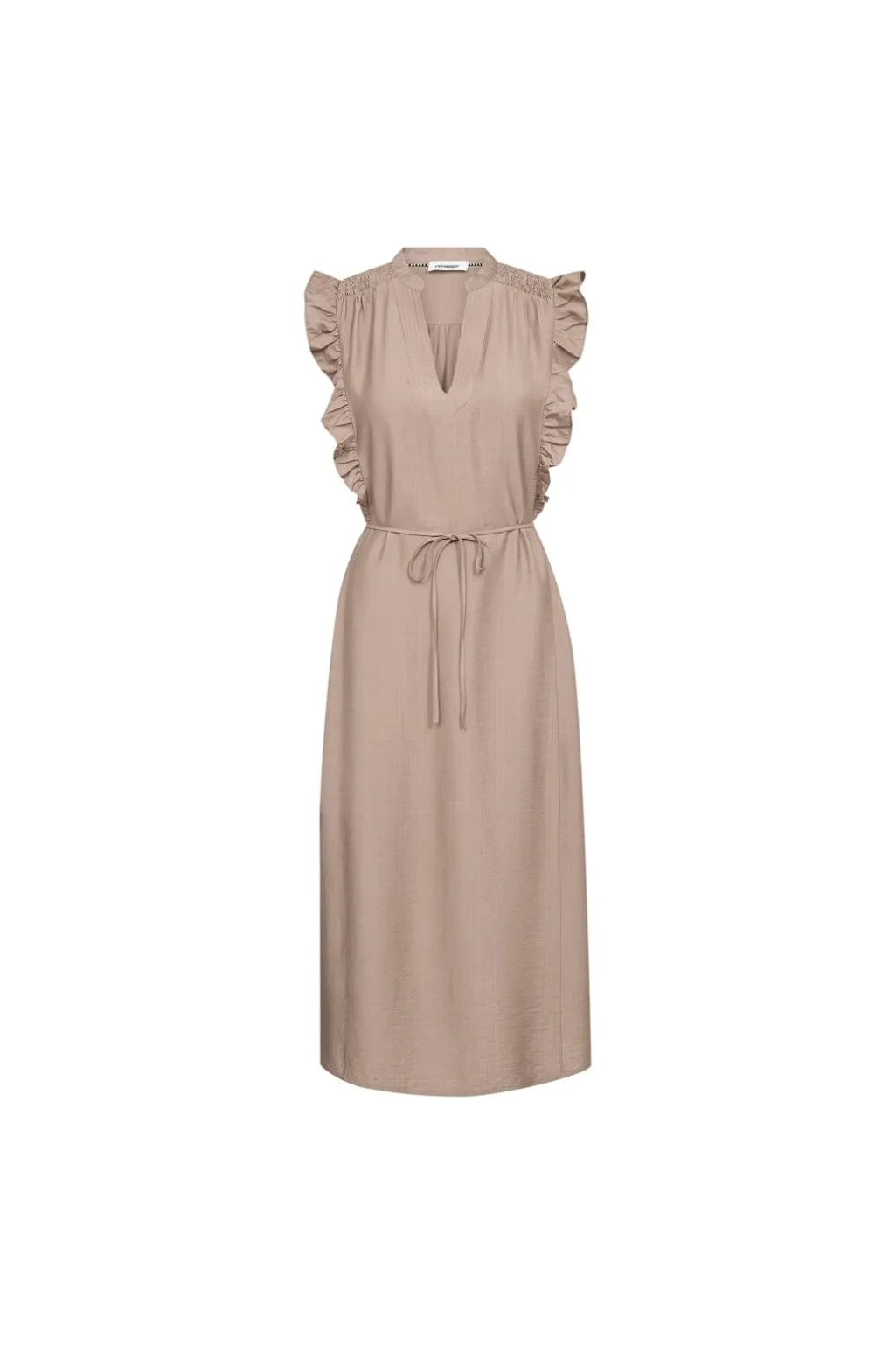 Heracc Frill Ss V-Dress 46096