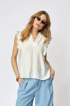 Co´Couture Heracc Fri V-Top 45165 | T-Shirts & Toppar