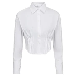 Hlabell Pleat Crop Shirt HL10754
