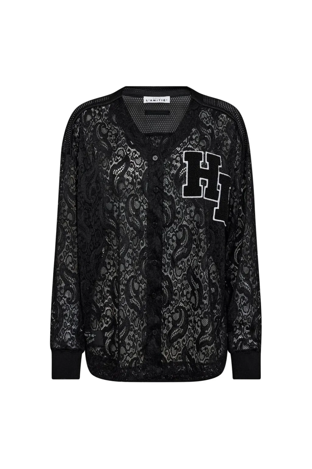 Hlacourt Ls Lace Tee HL10529