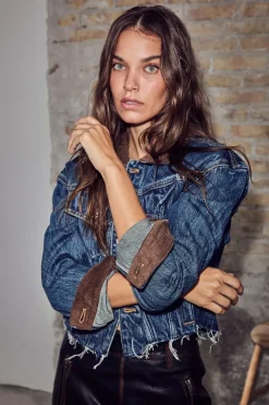 Haute L'Amitié Hadenize Crop Deni Jacket H10440 | Ytterkläder & Jackor