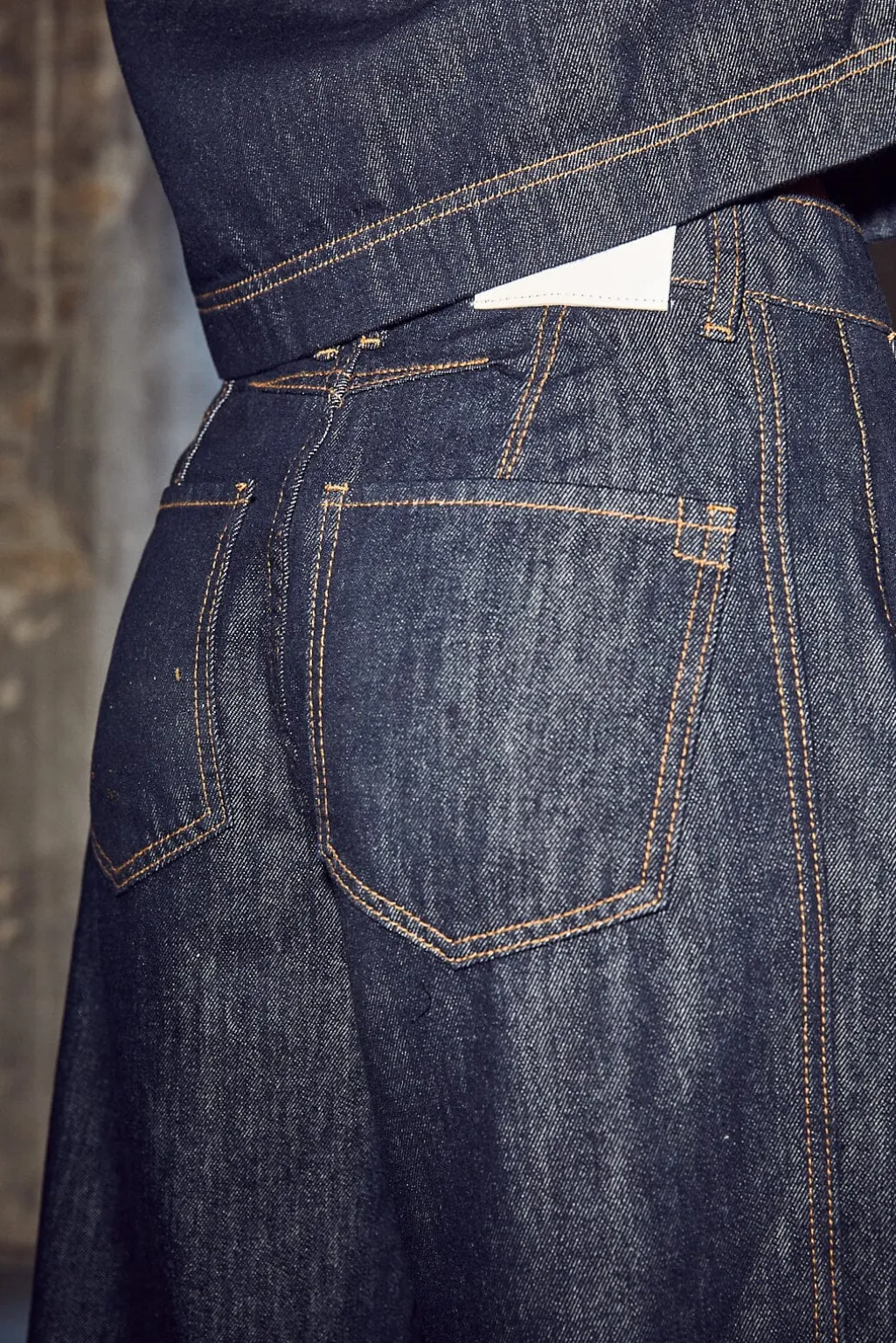 Hladrew Barrel Panel Jeans Unwashed HL10569