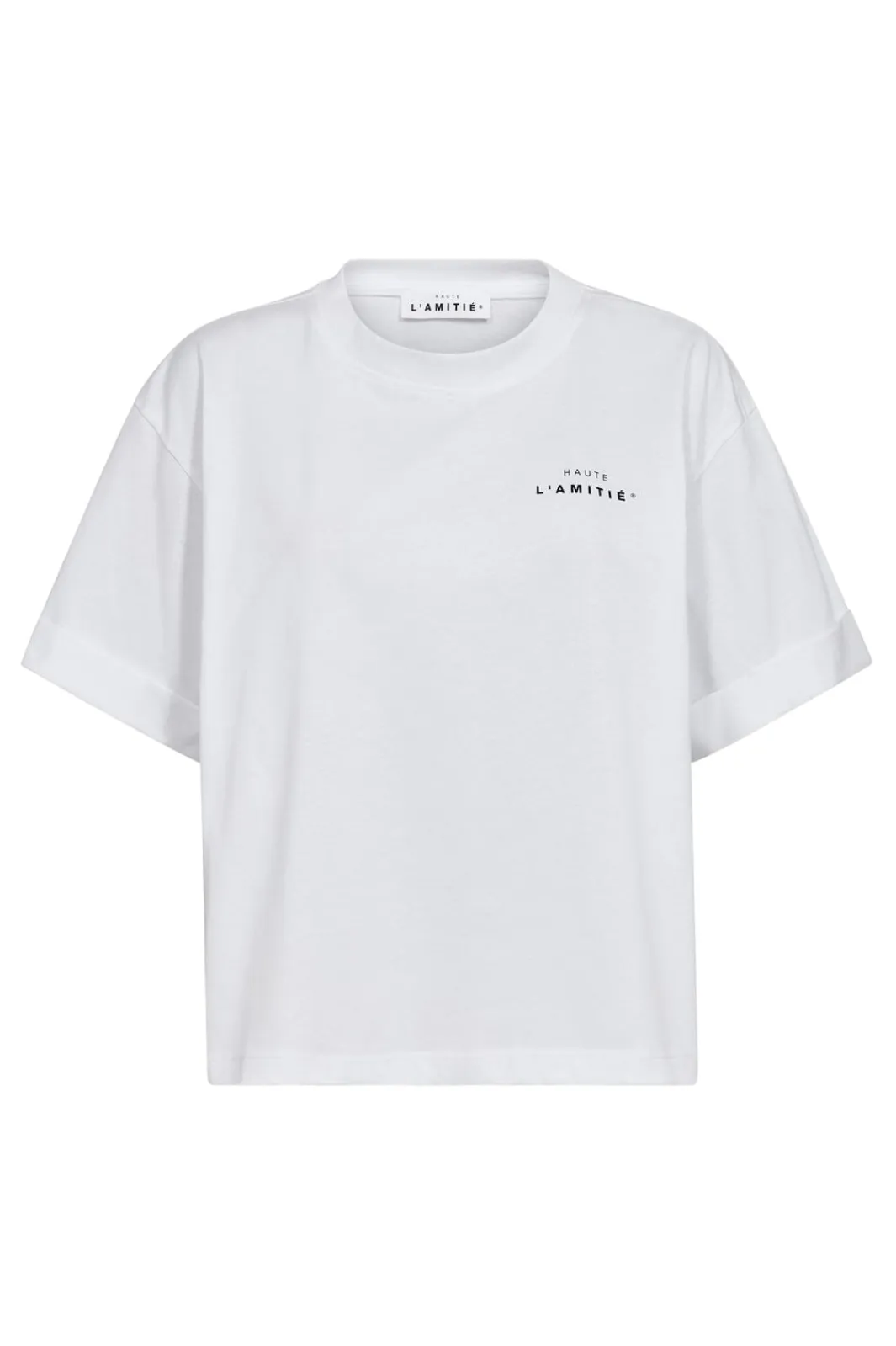 Haute L'Amitié Hah Crew Neck Crop Tee H10122 | T-Shirts & Toppar