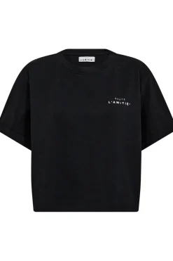 Haute L'Amitié Hah Crew Neck Crop Tee H10122 | T-Shirts & Toppar