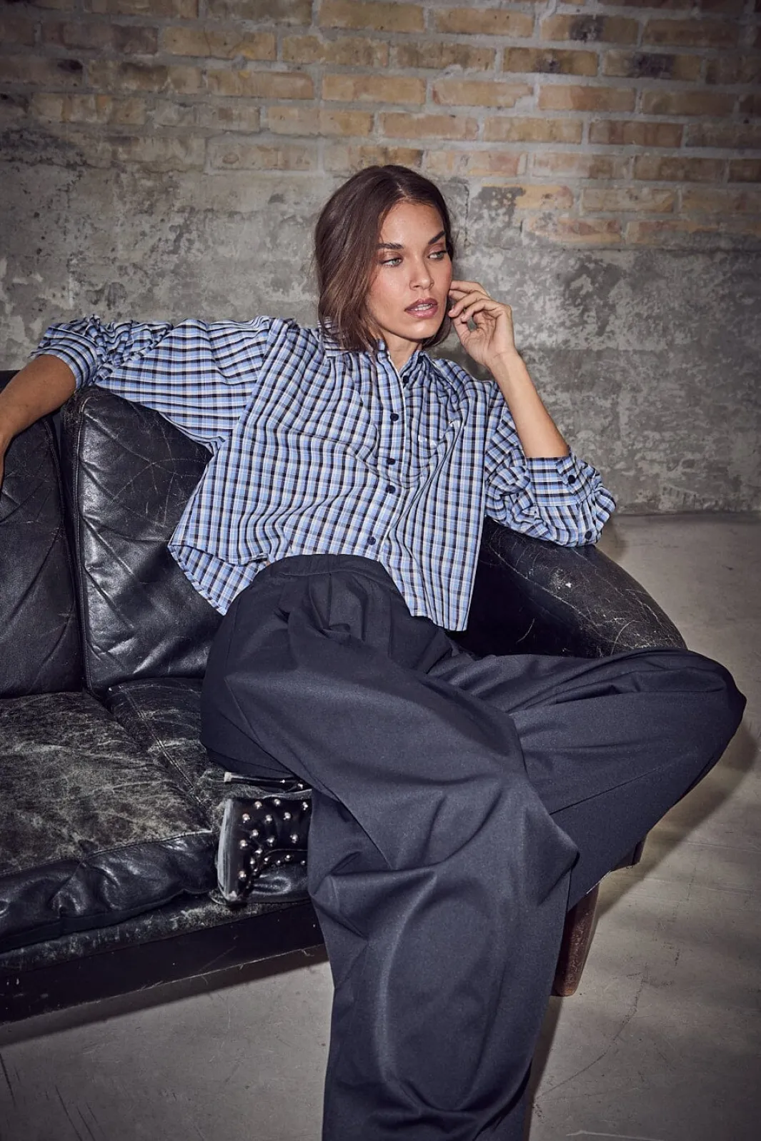 Haute L'Amitié Haiode Check hirt H10828 | Blusar & Skjortor