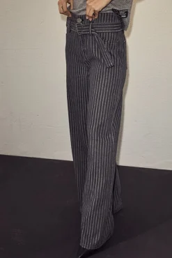 Hlalou Stripe Belt Jeans HL10175