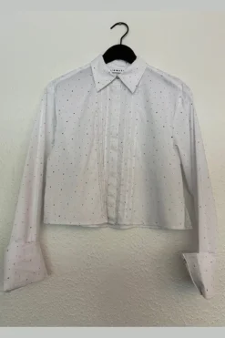 Hlarhinestone Crop Shirt HL10404