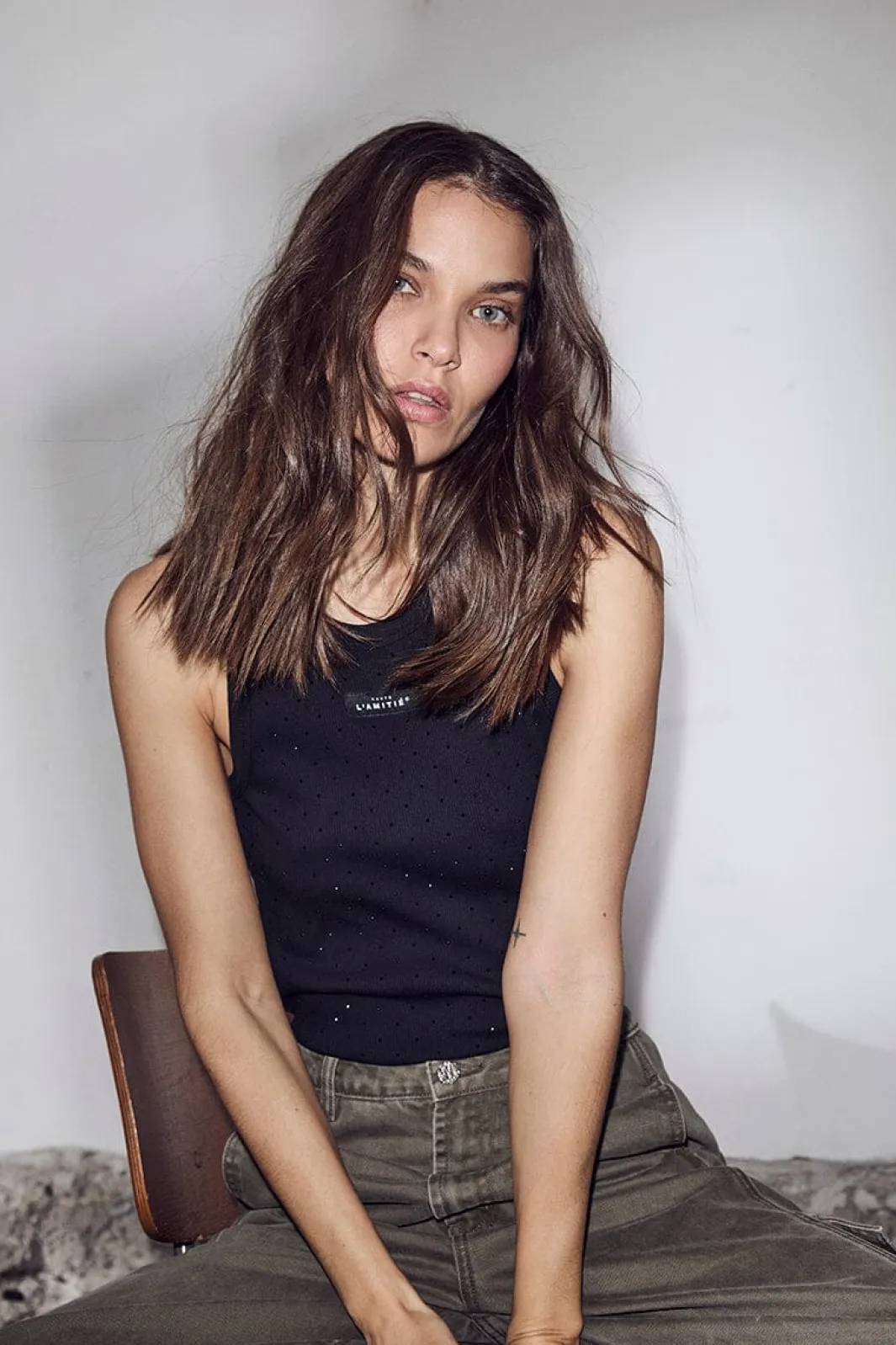 Haute L'Amitié Harib Badge tone Tank H10707 | T-Shirts & Toppar