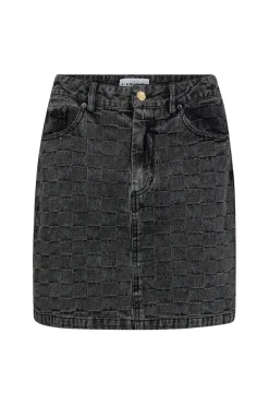 Hlasquare Denim Crop Skirt HL10054