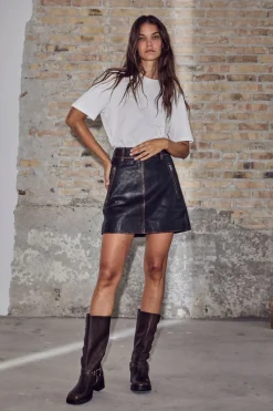 Haute L'Amitié Haued eather Crop kirt H10362 | Kjolar