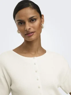 Jdygaby 2/4 O-Neck Pearl Cardigan Knt