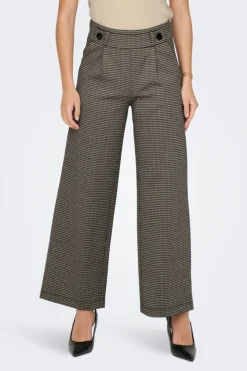 JDY geggo Mia Long Check Pant | Jeans, Leggings & Byxor