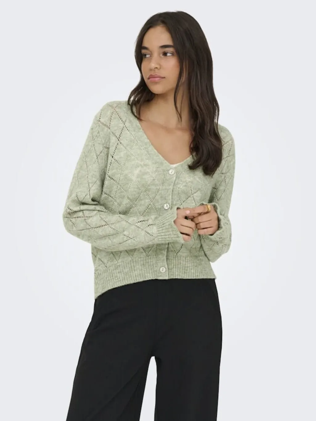 Jdyletty L/S V-Neck Struc Cardi Knt