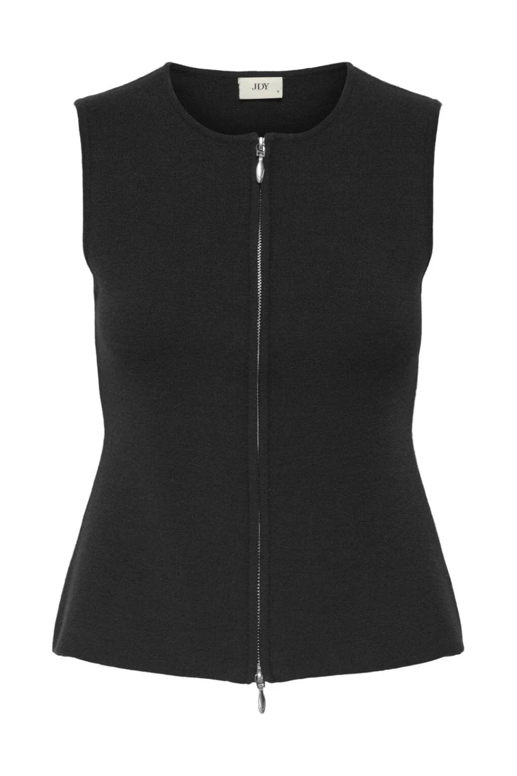 JDY riey / O-Neck Two Way Zip Vet Knt | Västar