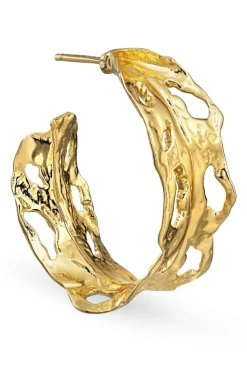 Jane Kønig Jkbig Leaf Hoop | Örhängen