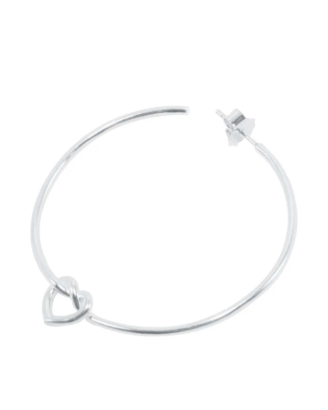 Jane Kønig Jkbig Tied Heart Hoop BTHH-AW25-S | Örhängen