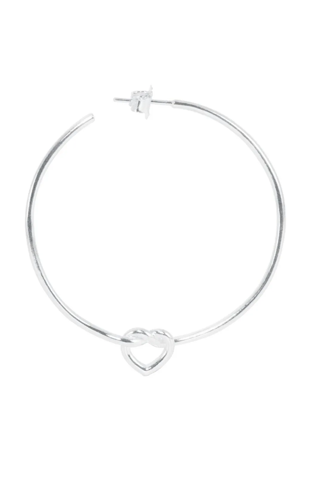 Jane Kønig Jkbig Tied Heart Hoop BTHH-AW25-S | Örhängen