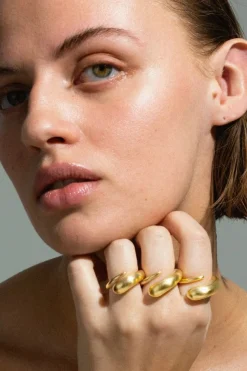 Jane Kønig Jkorbis Drop Ring ODR-SS25-G | Ringar