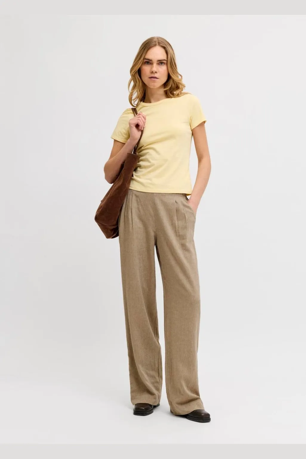Jxalmira Linen Blend Pant Ln